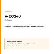 Akrapovic Endkappe V-EC148 — Platzhalter, kein Herstellerfoto verfügbar
