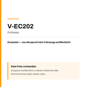 Akrapovic Endkappe V-EC202 — Platzhalter, kein Herstellerfoto verfügbar