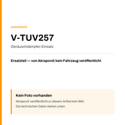 Akrapovic Geräuschdämpfer-Einsatz V-TUV257 — Platzhalter, kein Herstellerfoto verfügbar