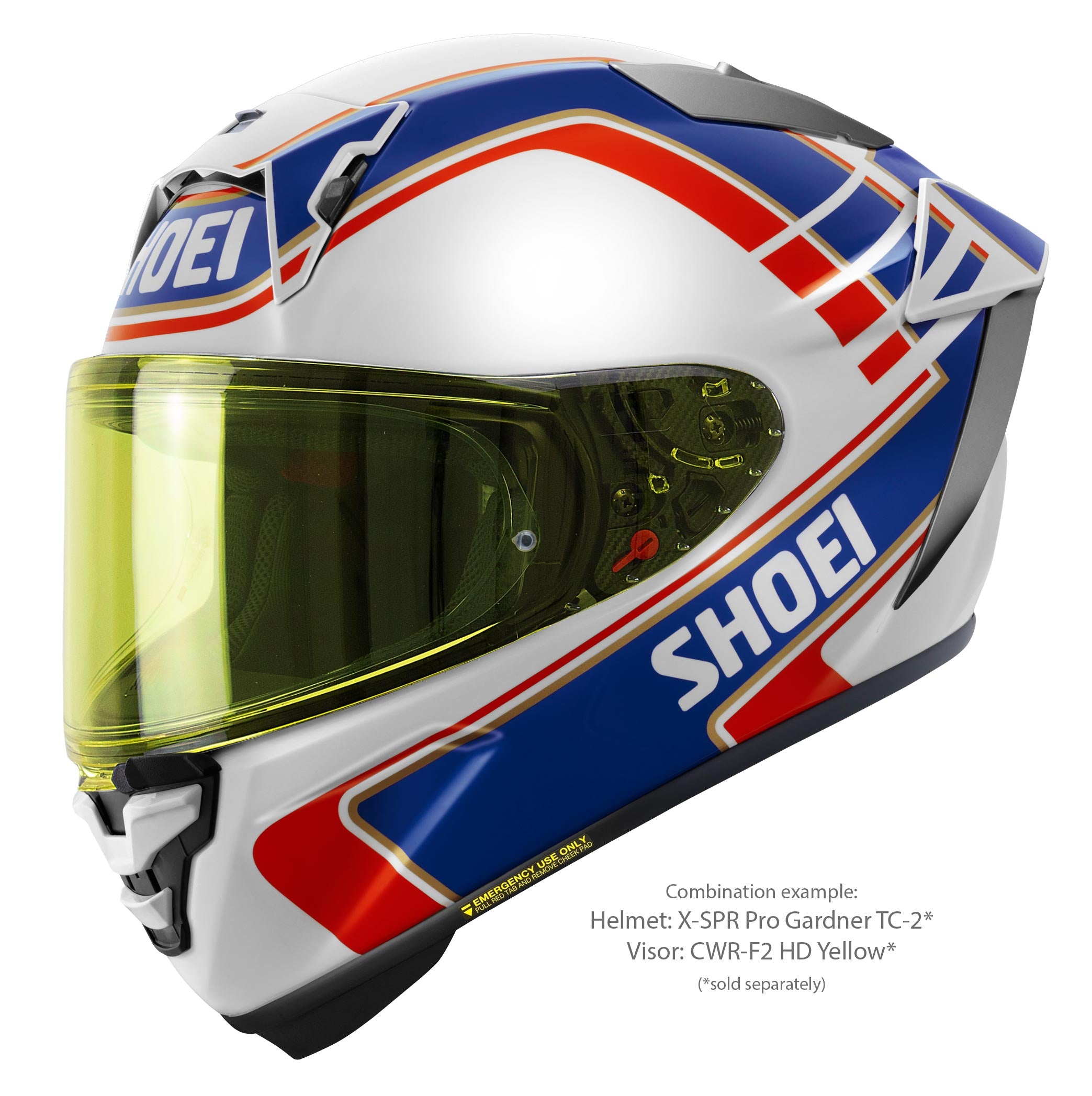 Shoei X-Spr Pro Helm Wayne Gardner Replica TC-2