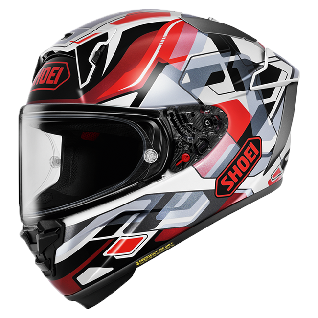 Capacete Shoei X-SPR PRO Valion TC-1 Vermelho / Cinza 