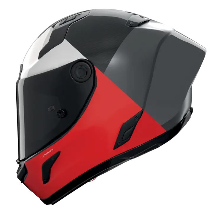 Nolan X-804 RS Capacete Ultra Carbon Blocco Vermelho/Branco 369 