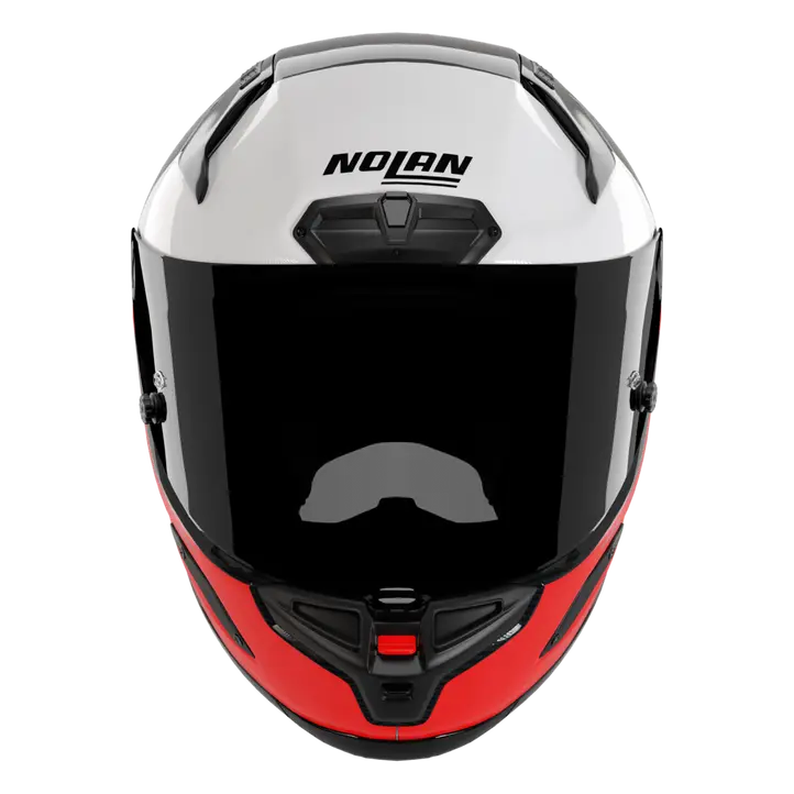 Nolan X-804 RS Capacete Ultra Carbon Blocco Vermelho/Branco 369 