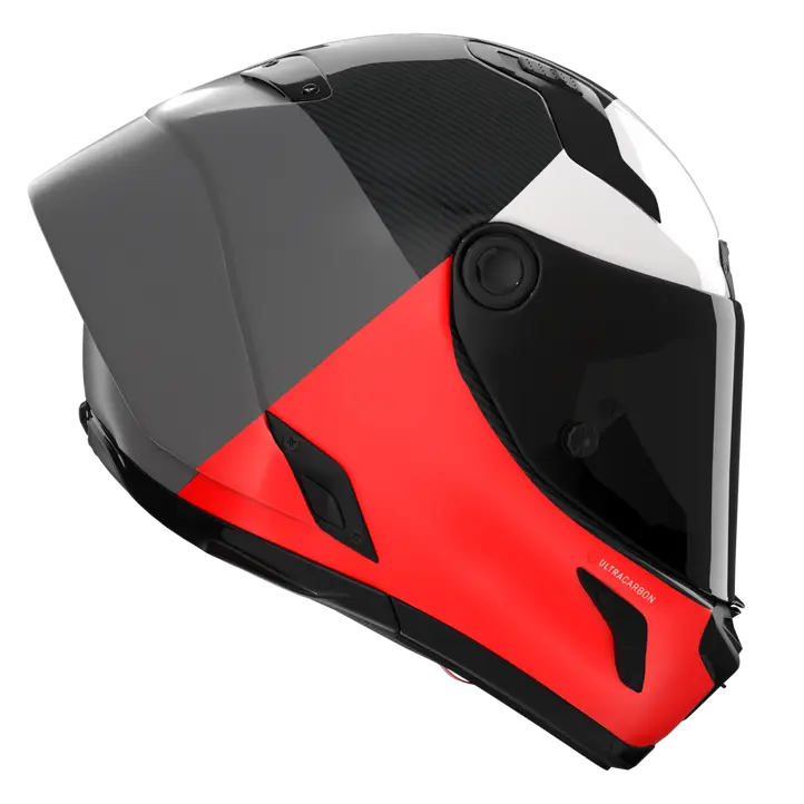 Nolan X-804 RS Helmet Ultra Carbon Block Red/White 369 