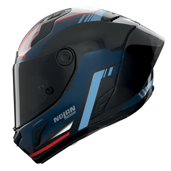 Nolan X-804 RS Capacete Ultra Carbon Piega Azul Escuro/Azul/Vermelho 366 