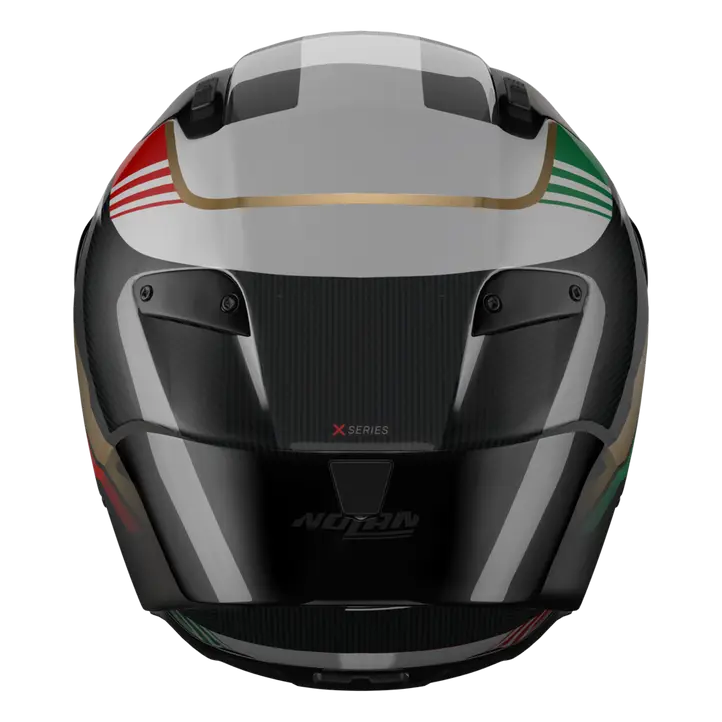Nolan X-804 RS Capacete Ultra Carbono Piega Ouro/Vermelho/Verde 367 