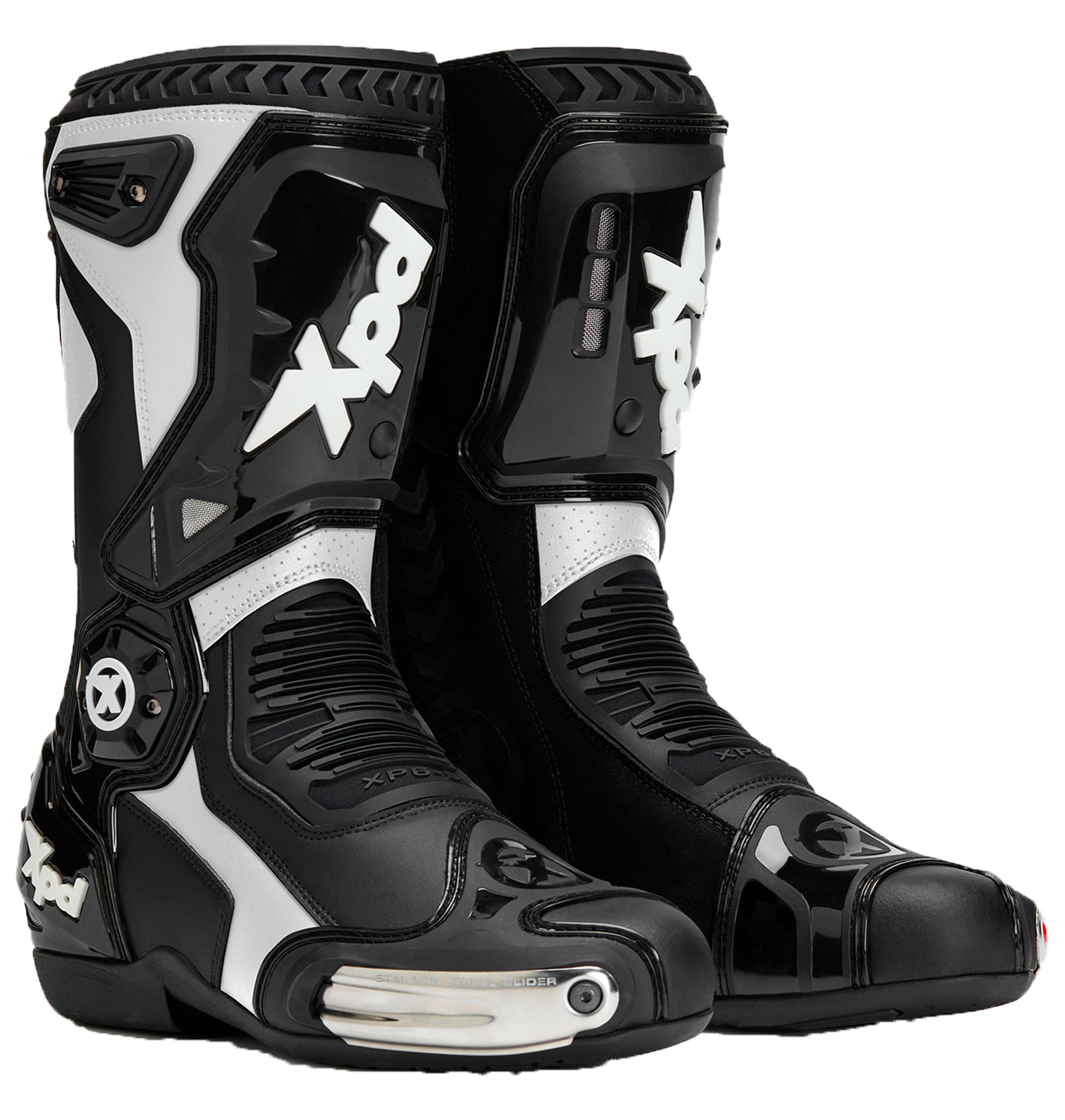 Botas de moto XPD XP-Mode | Homens | Preto/Branco 