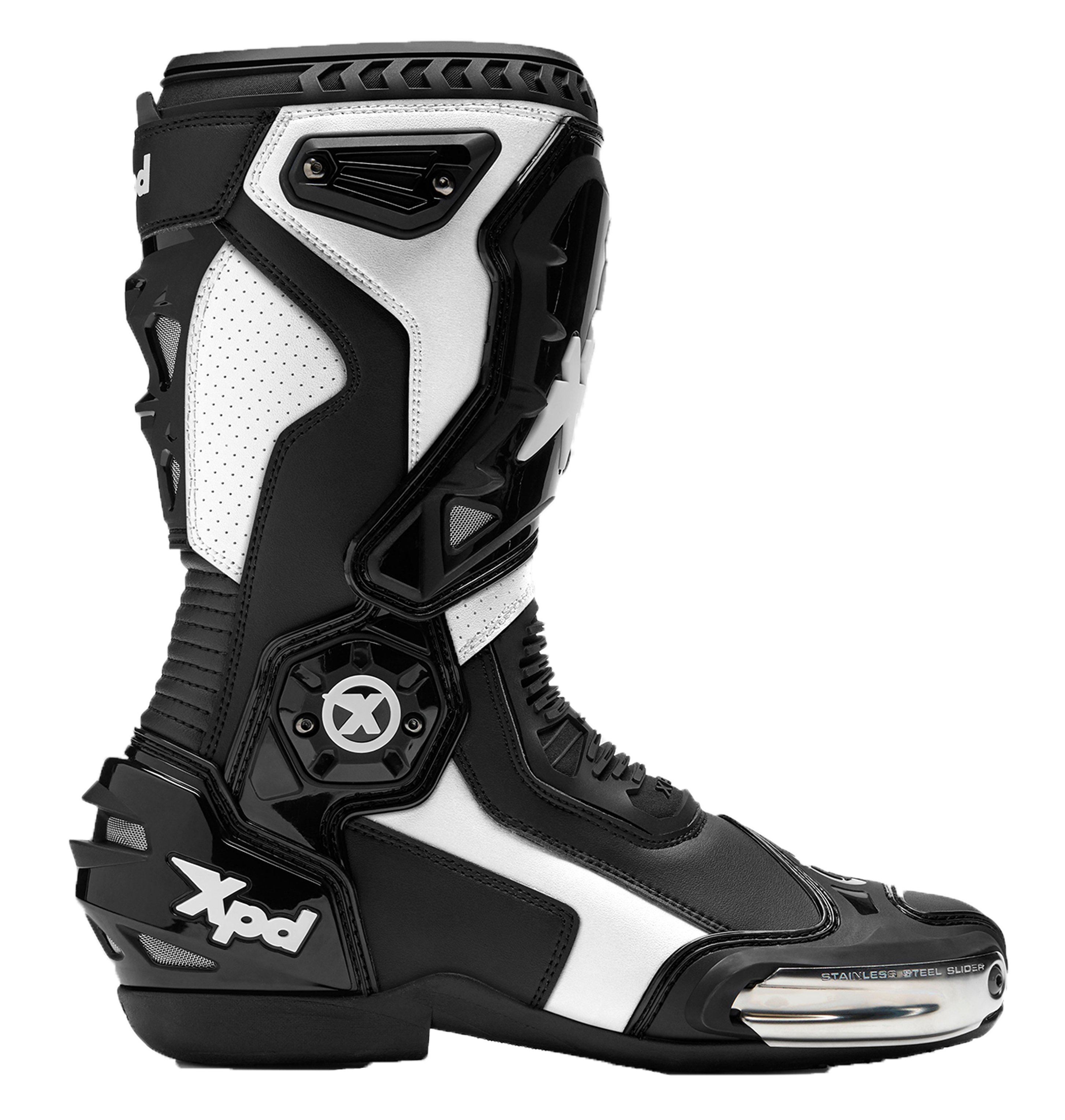 Botas de moto XPD XP-Mode | Homens | Preto/Branco 
