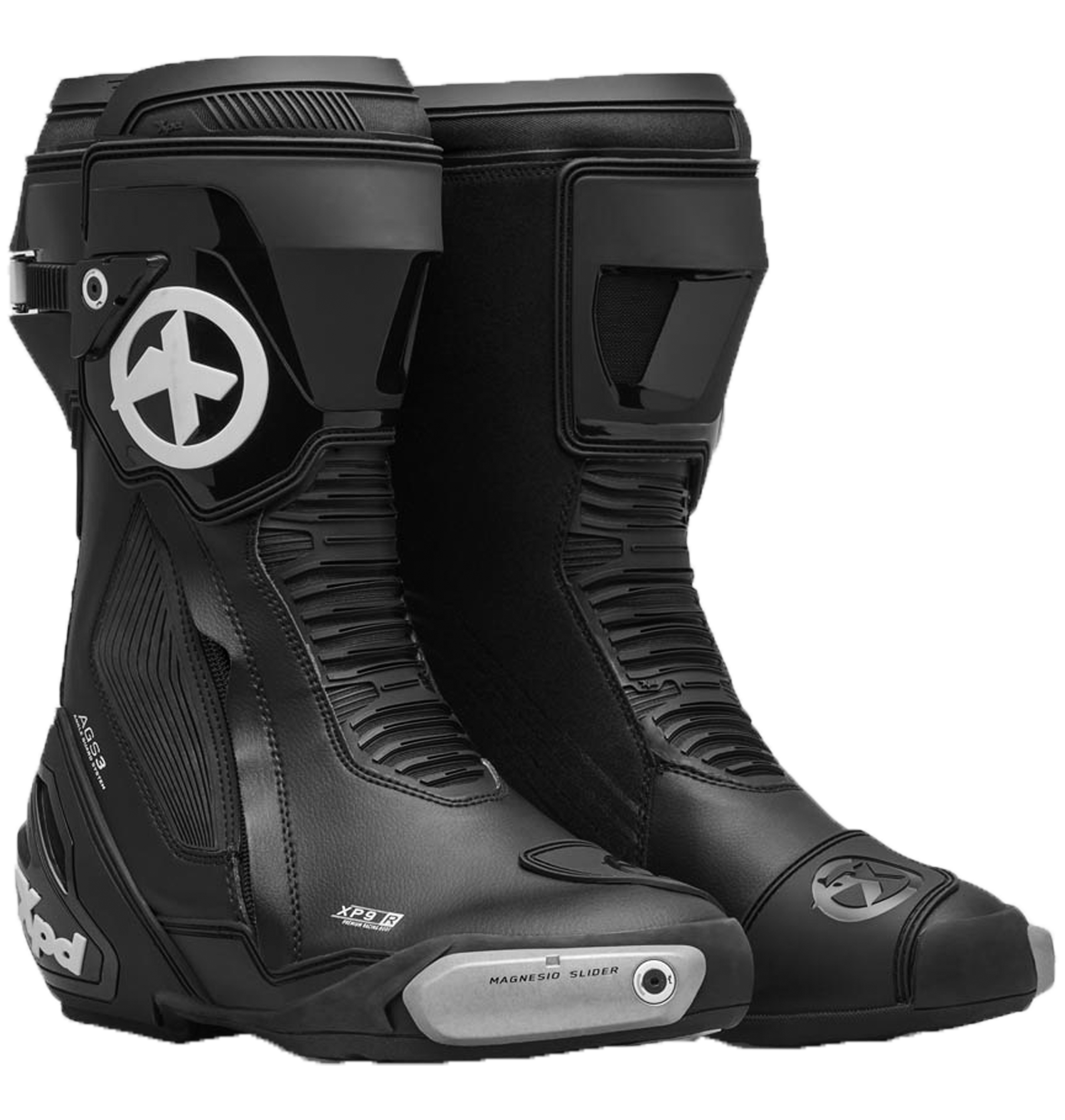 Botas de motocicleta XPD XP9-R Racing e de estrada | Homens | Preto 