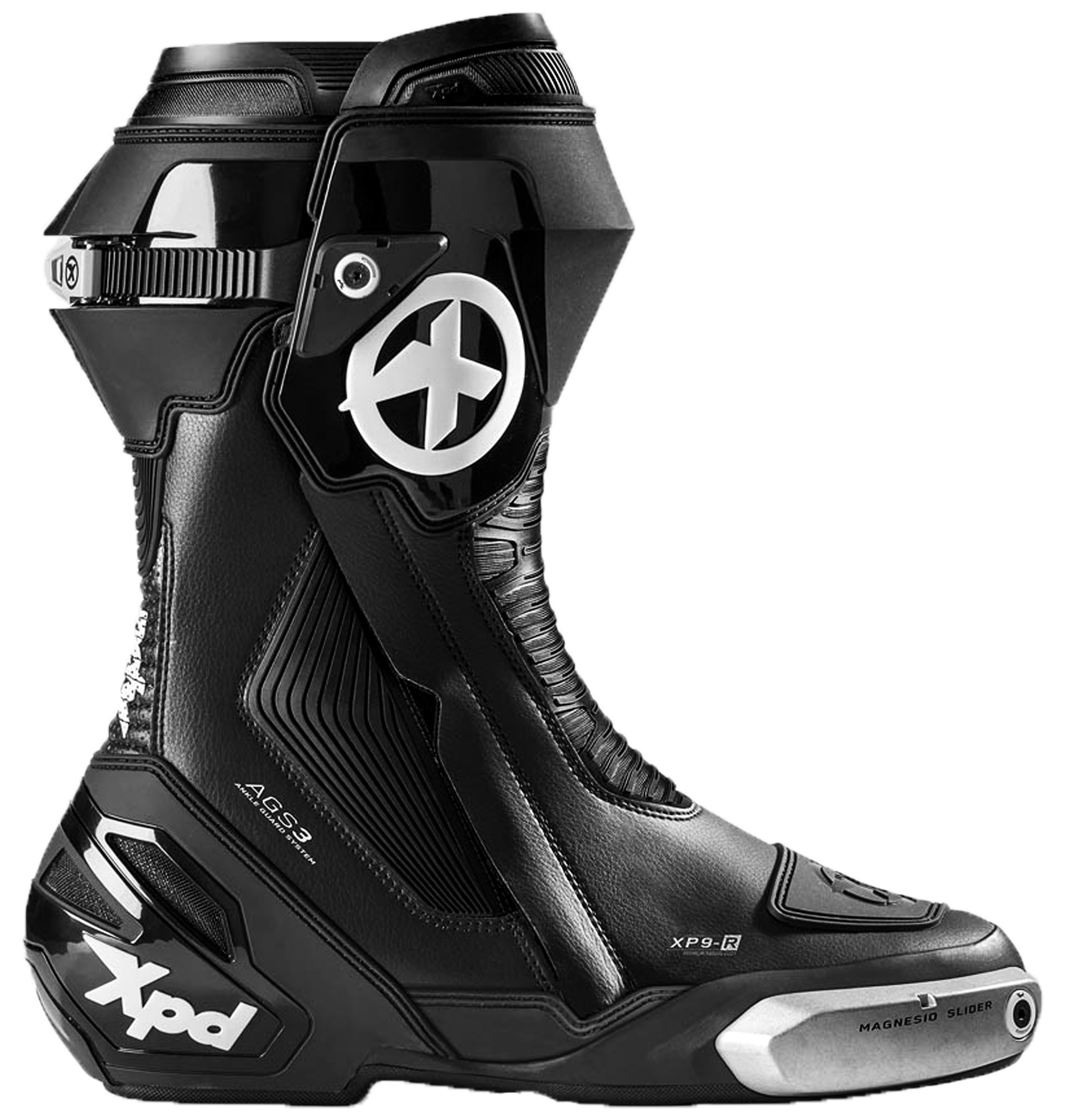 Botas de motocicleta XPD XP9-R Racing e de estrada | Homens | Preto 