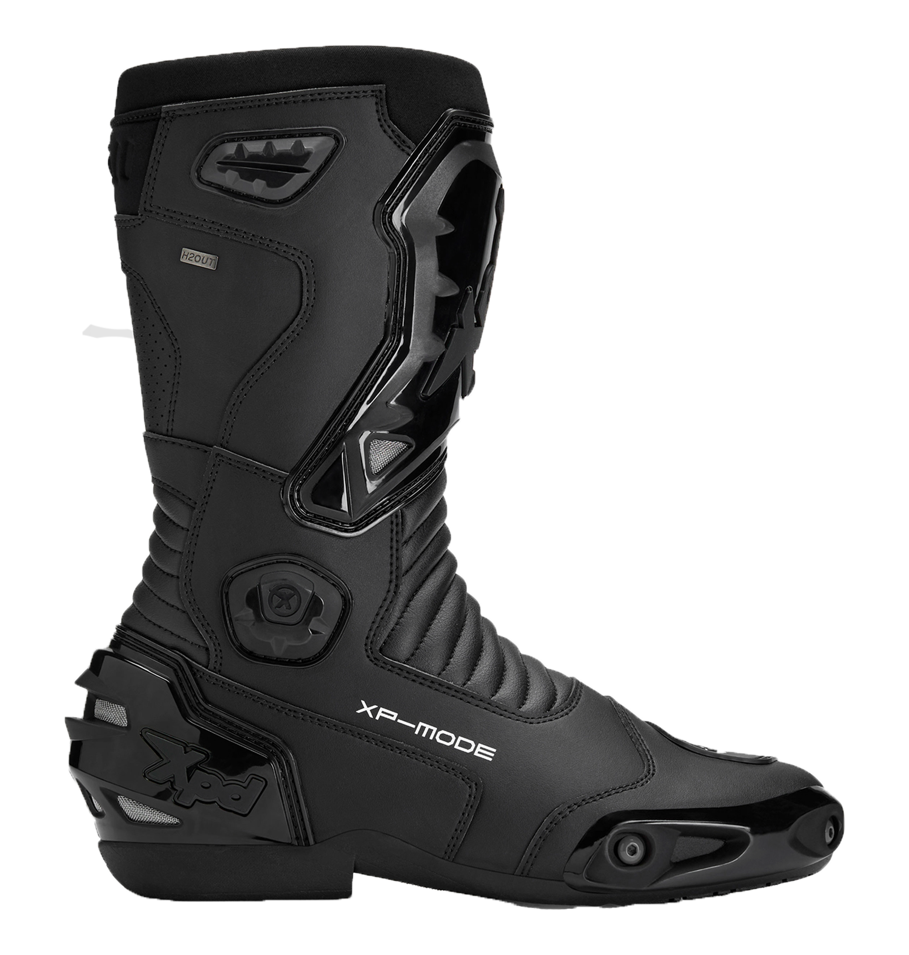 Botas de moto impermeáveis XPD XP-Mode H2Out | Masculino | Preto 