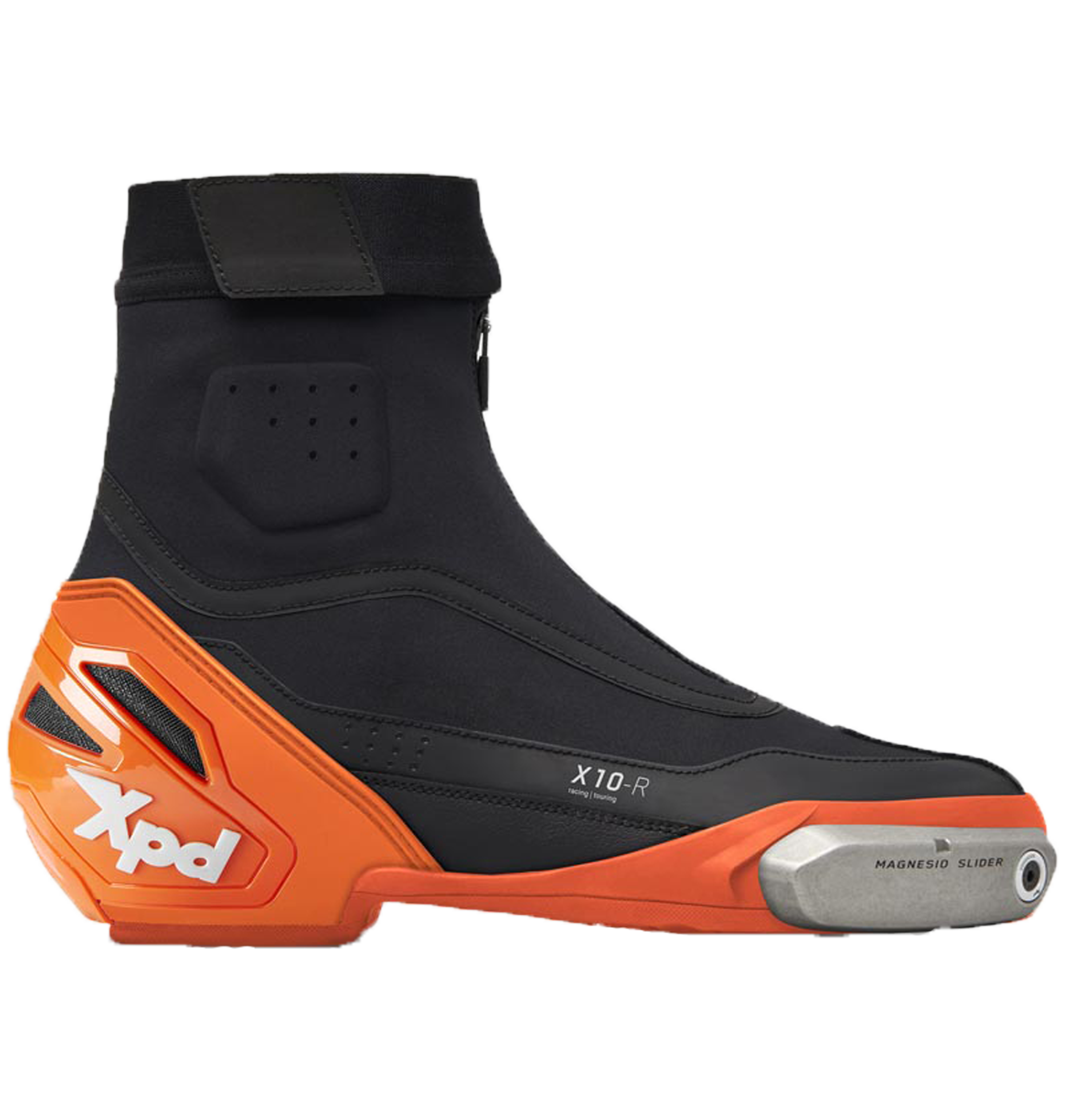 Botas de motociclismo XPD X10-R Racing e de estrada | Masculino | Preto/Laranja 