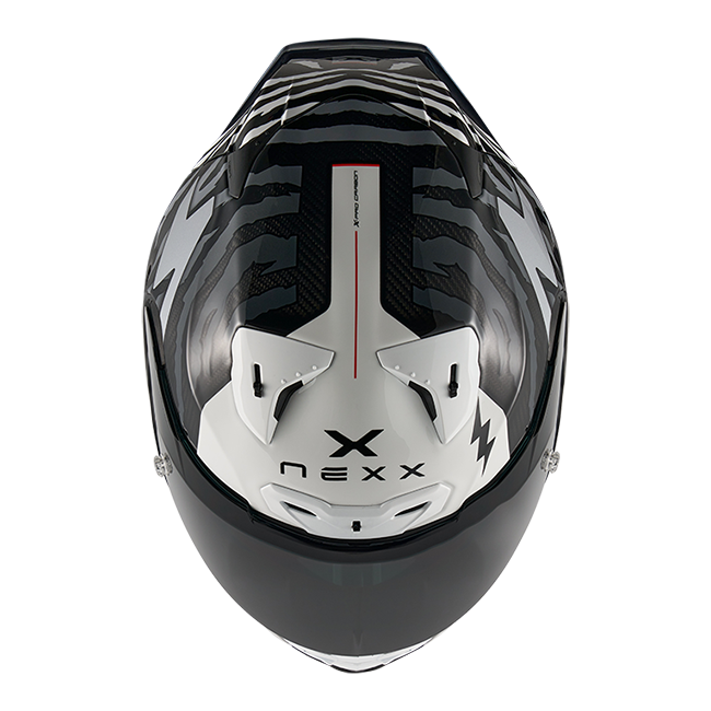 Nexx X.R3R Helmet Ziger Carbon Black Gray 01XR323513066 