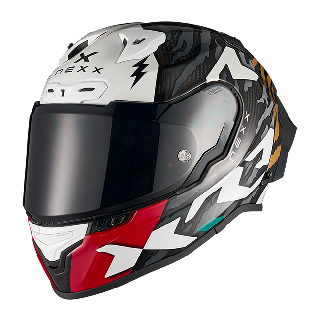 Capacete Nexx X.R3R Ziger Carbon Cinza Ouro 01XR323513378 