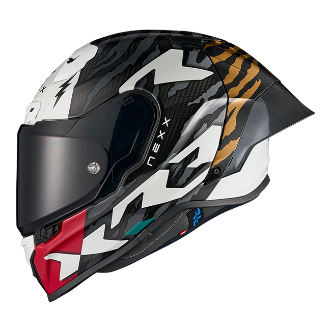 Capacete Nexx X.R3R Ziger Carbon Cinza Ouro 01XR323513378 