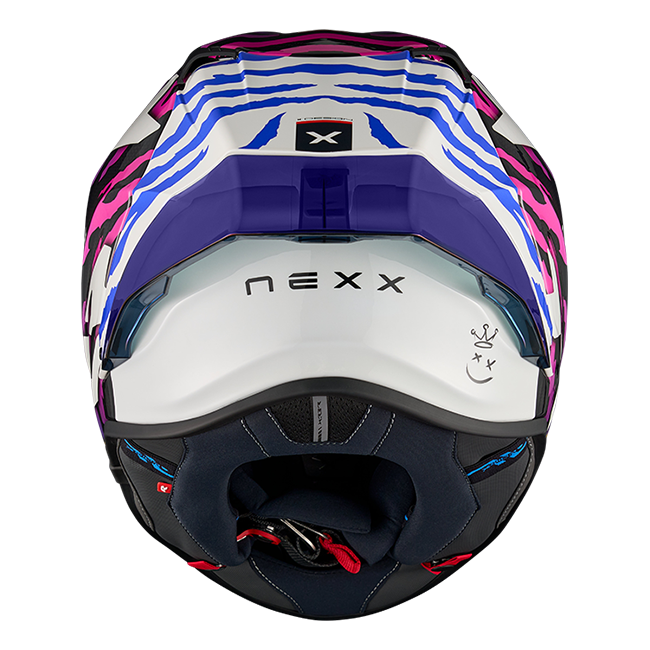 Nexx X.R3R Capacete Ziger Carbono Lilás Azul 01XR323513377 