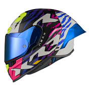 Nexx X.R3R Helmet Ziger Carbon Purple Blue 01XR323513377 