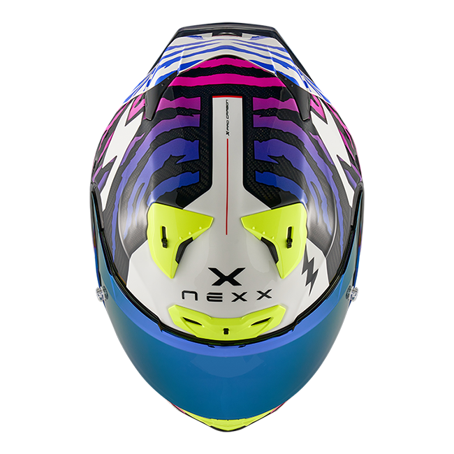 Nexx X.R3R Capacete Ziger Carbono Lilás Azul 01XR323513377 