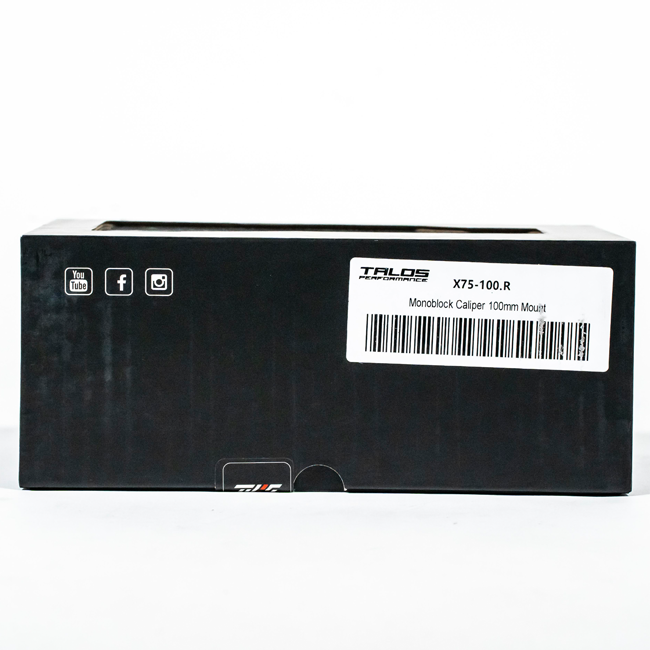 Talos X75 SBK Racing Monoblock P4 32/36 100mm Brake Caliper Front Right | X75.100.HD.R 