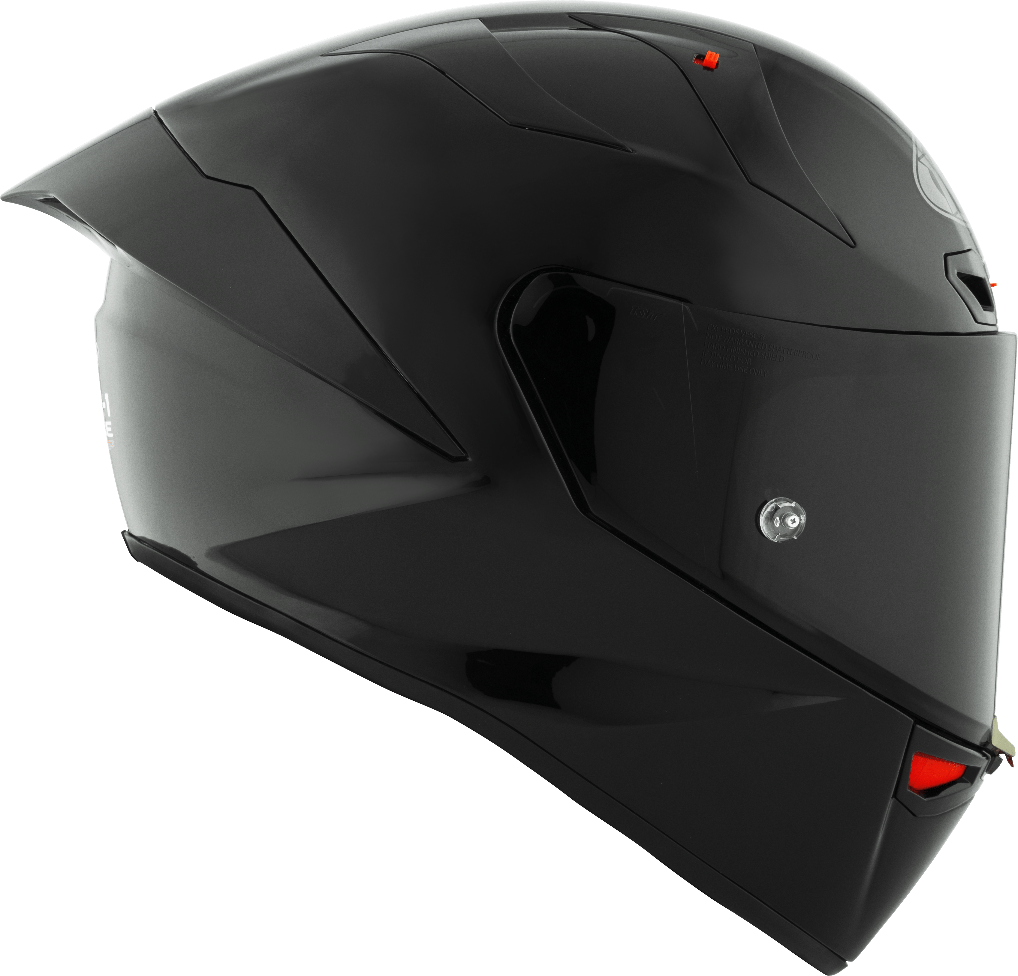 KYT KX-1 Race GP Helmet Plain Black Y6KX00X6 