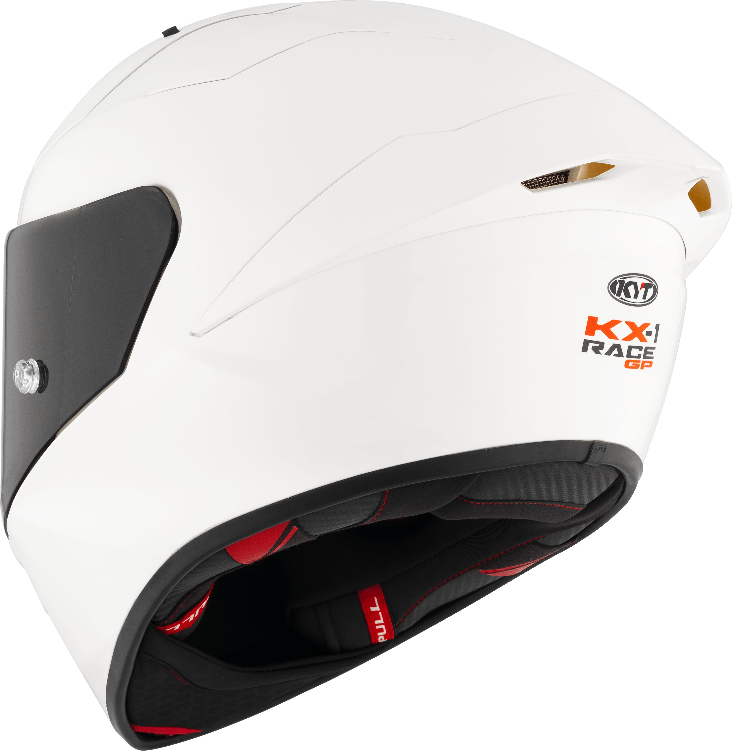 KYT KX-1 Race GP Helmet Plain White Y6KXX0W3 