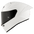 KYT KX-1 Race GP Capacete Liso Branco Y6KXX0W3 