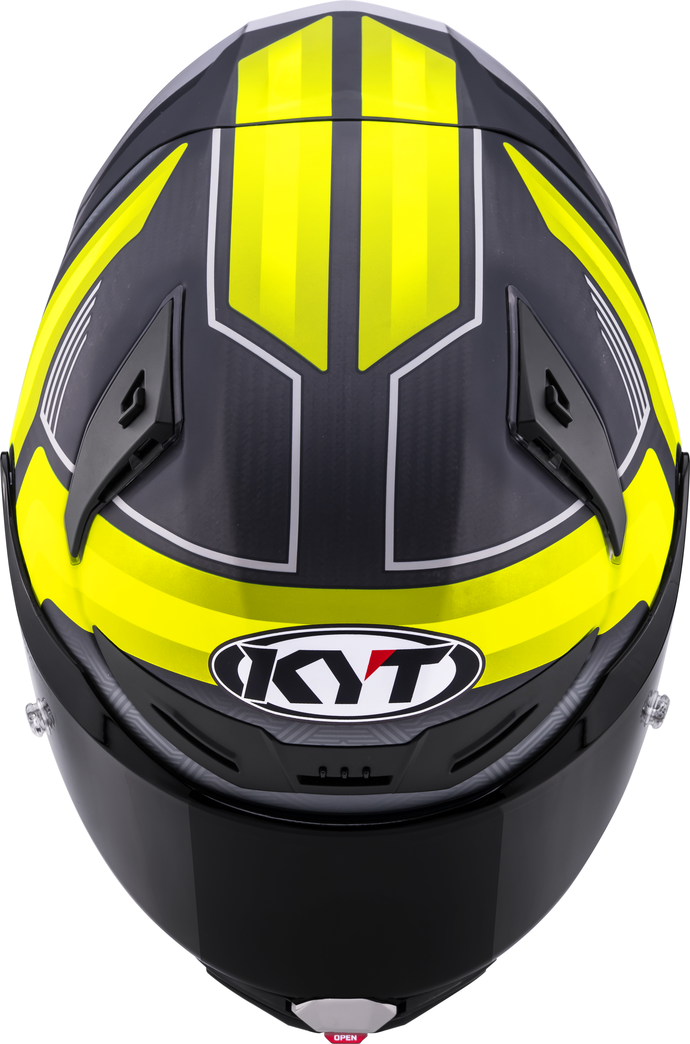 KYT R1R Racing Helmet Carbon Accelerator Yellow Y6R10010 