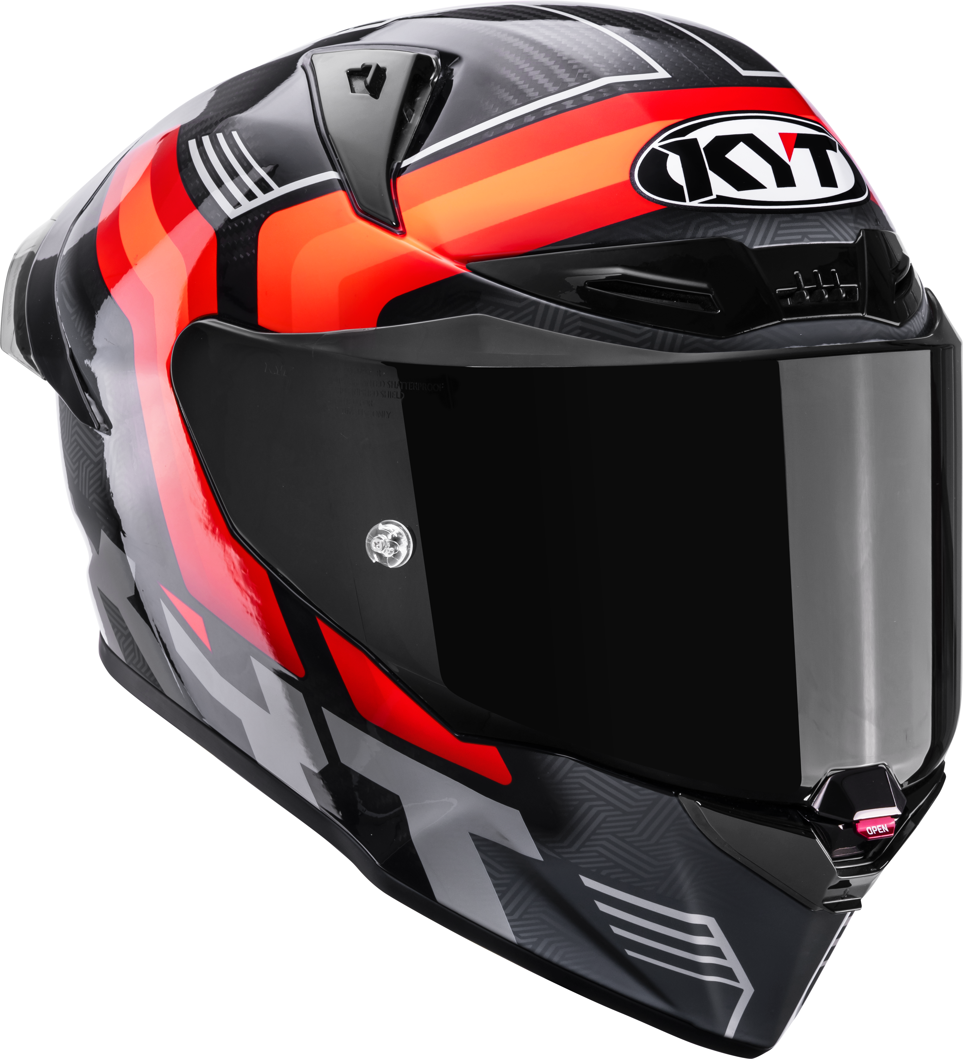 KYT R1R Racing Helmet Carbon Accelerator Red Y6R10003 