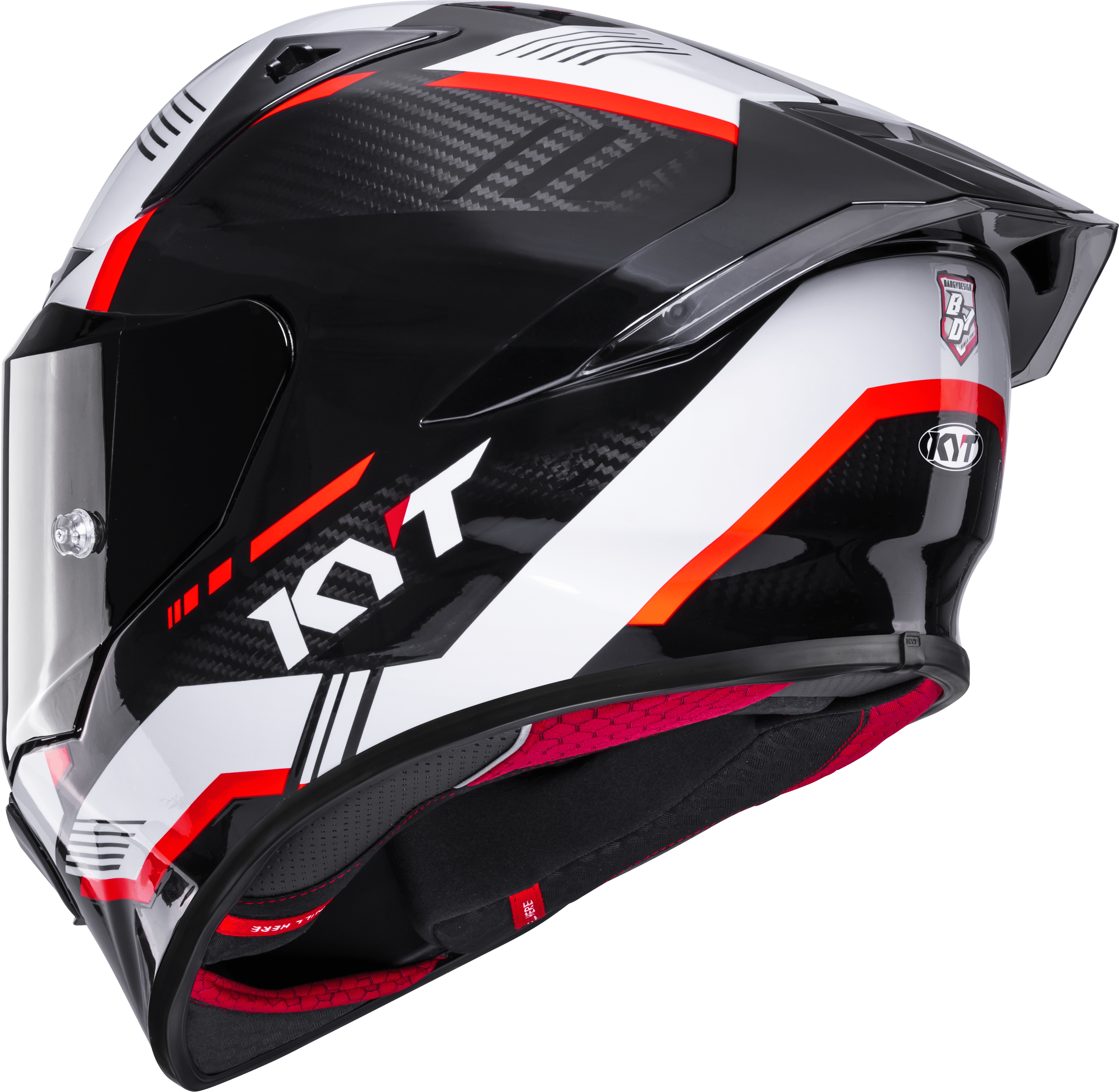KYT R1R Racing Helmet Carbon Zone Red Y6R10007 