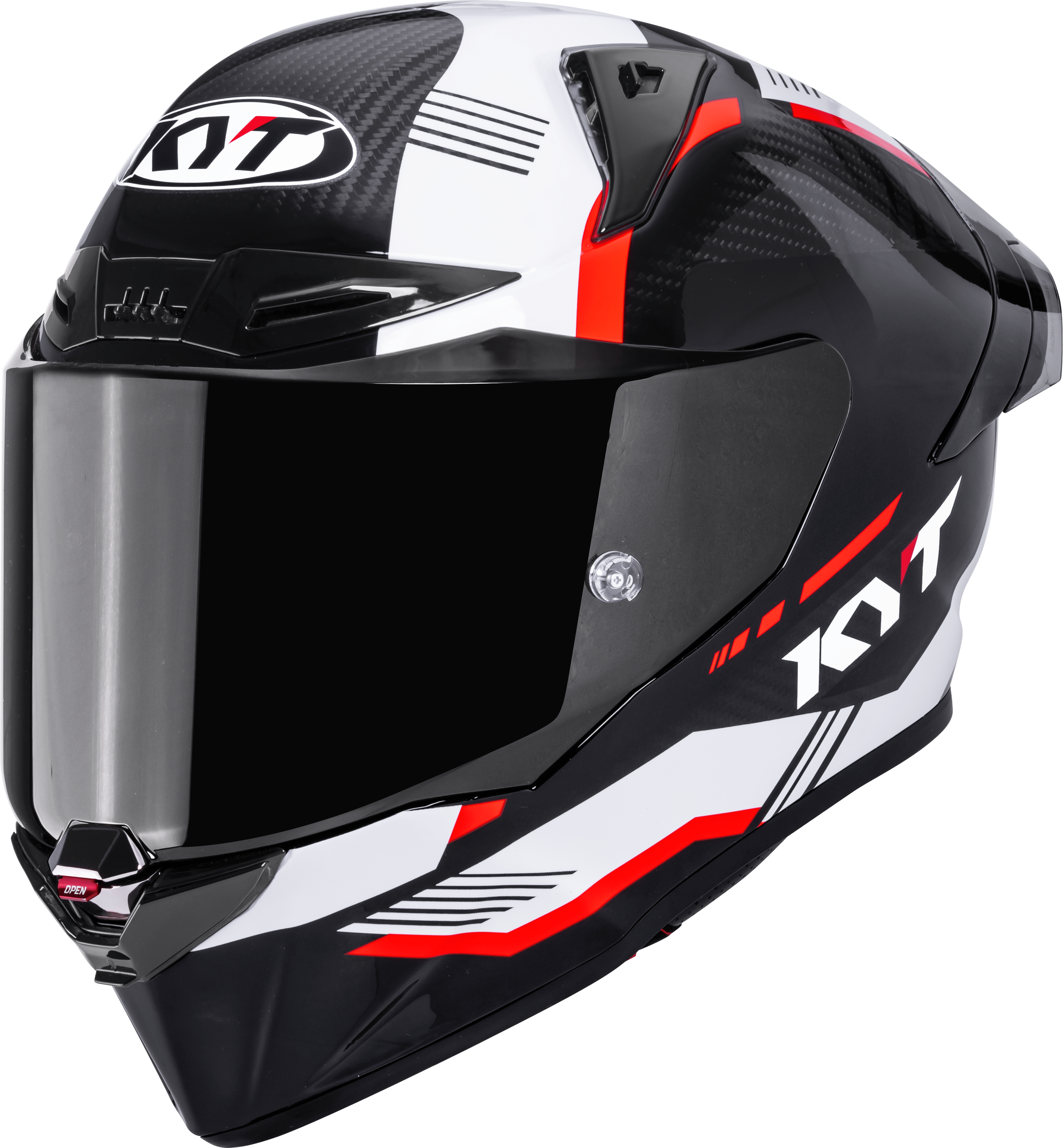 KYT R1R Racing Helmet Carbon Zone Red Y6R10007 