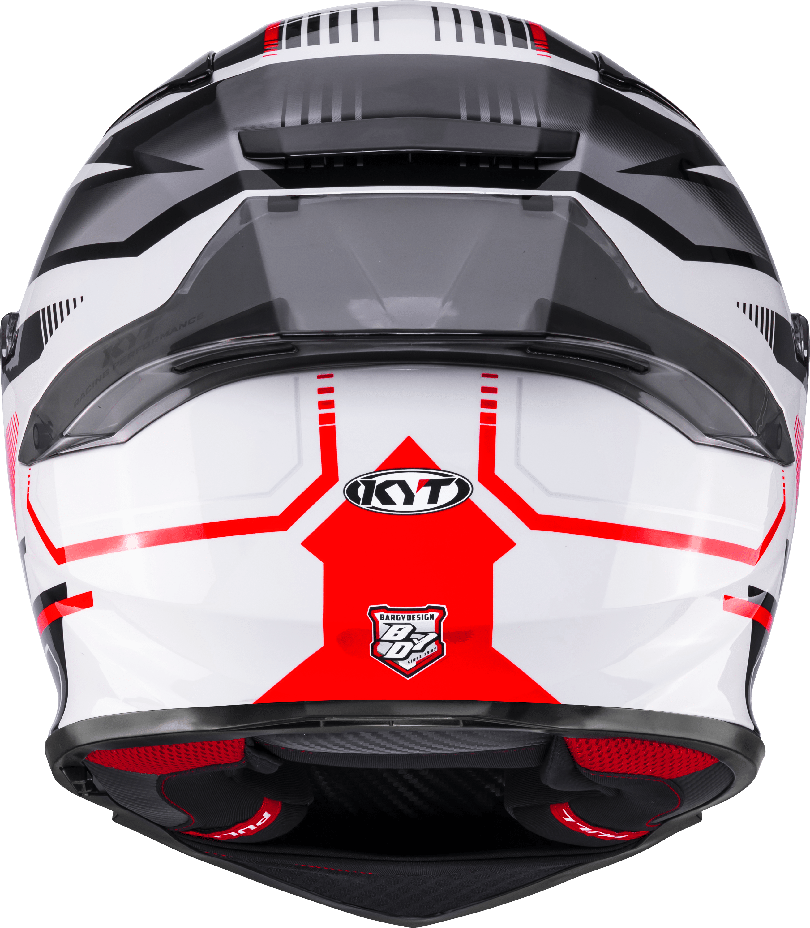 KYT R2R Capacete Parsec Branco/Vermelho Y6R20022 