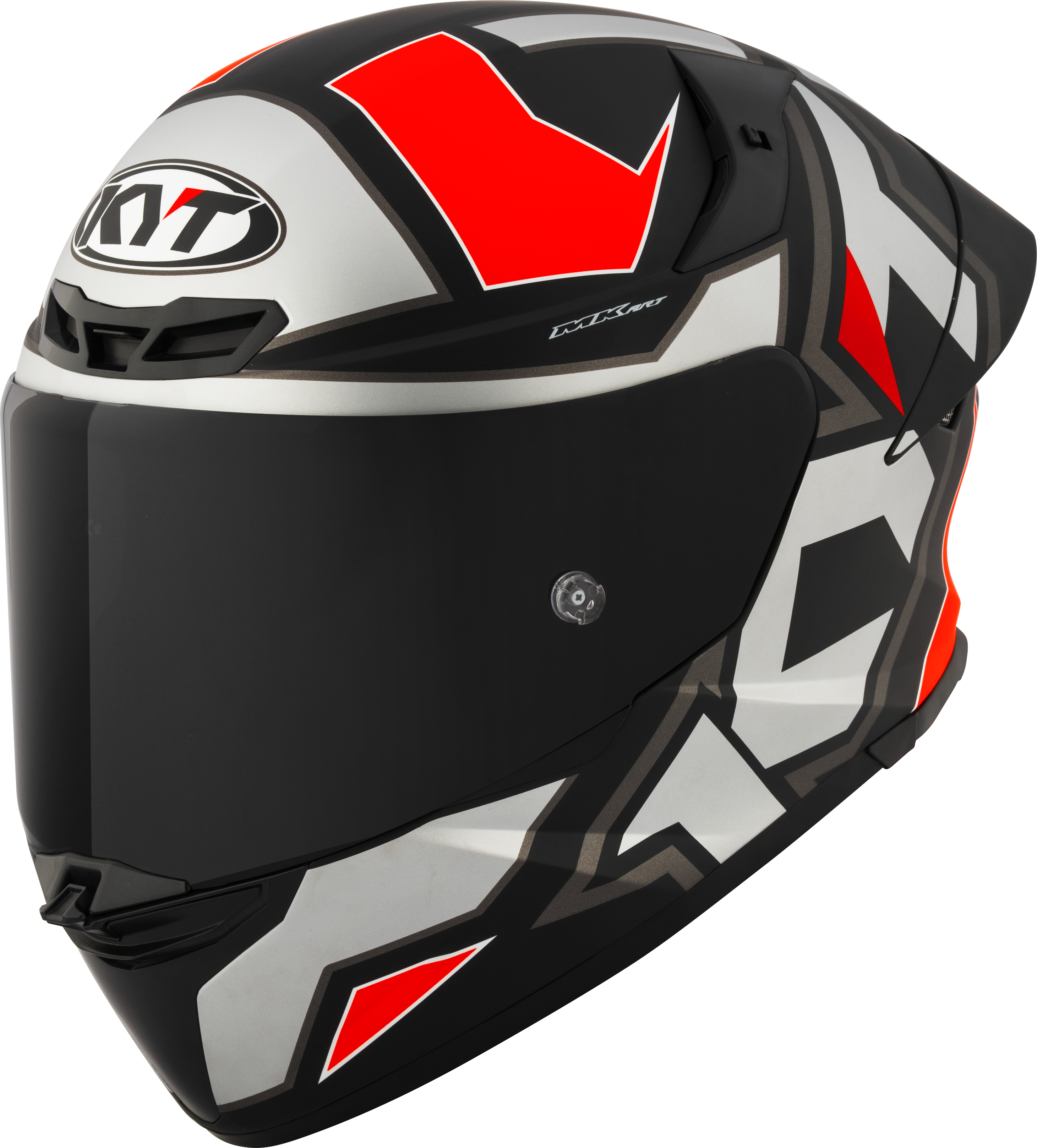 KYT TT-Revo Capacete Electron Grey Red mate Y6TR0006 