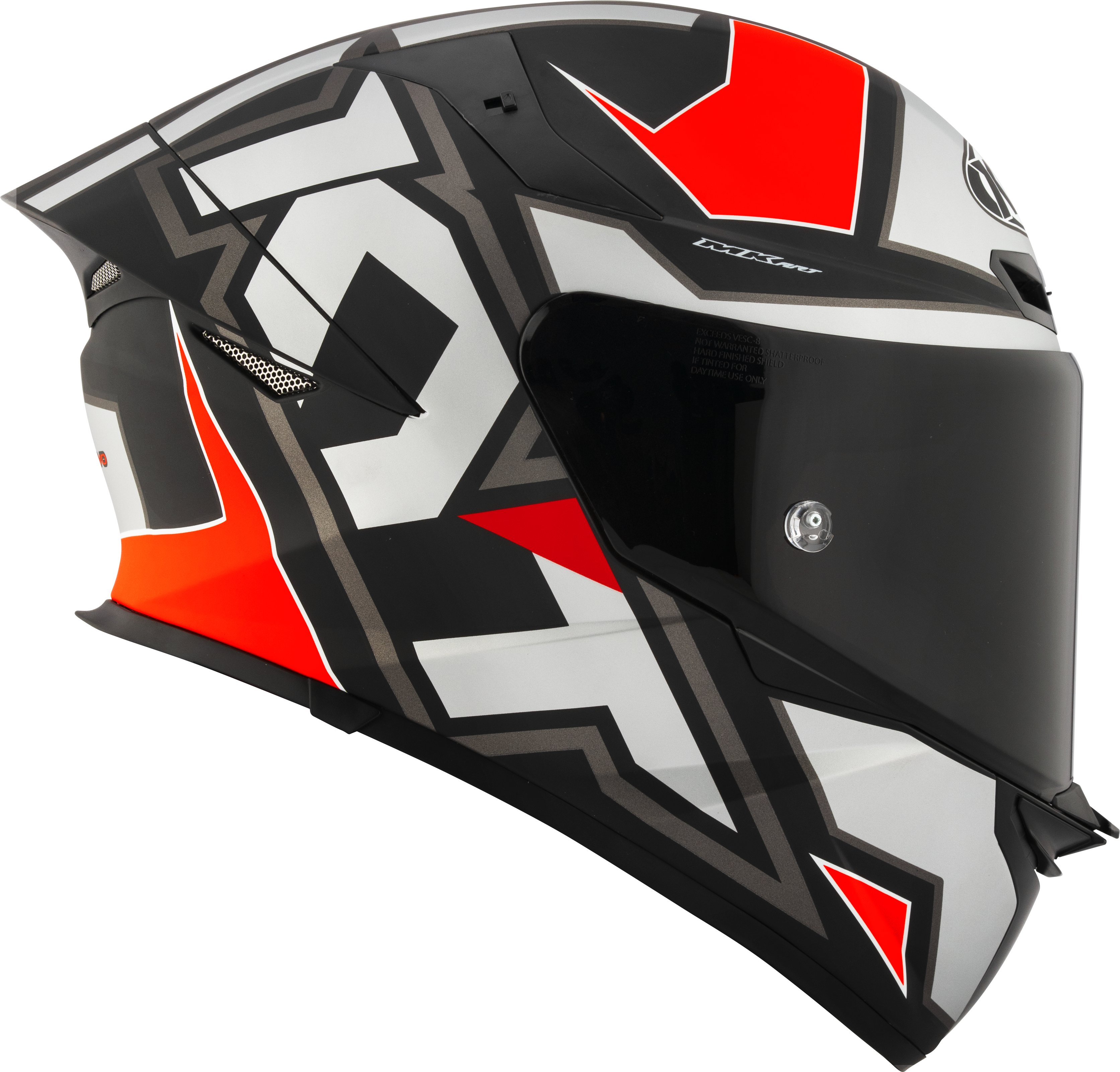 KYT TT-Revo Capacete Electron Grey Red mate Y6TR0006 