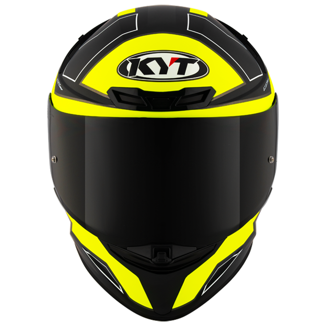 KYT TT-Revo Capacete Electron Preto Amarelo mate Y6TR0007 