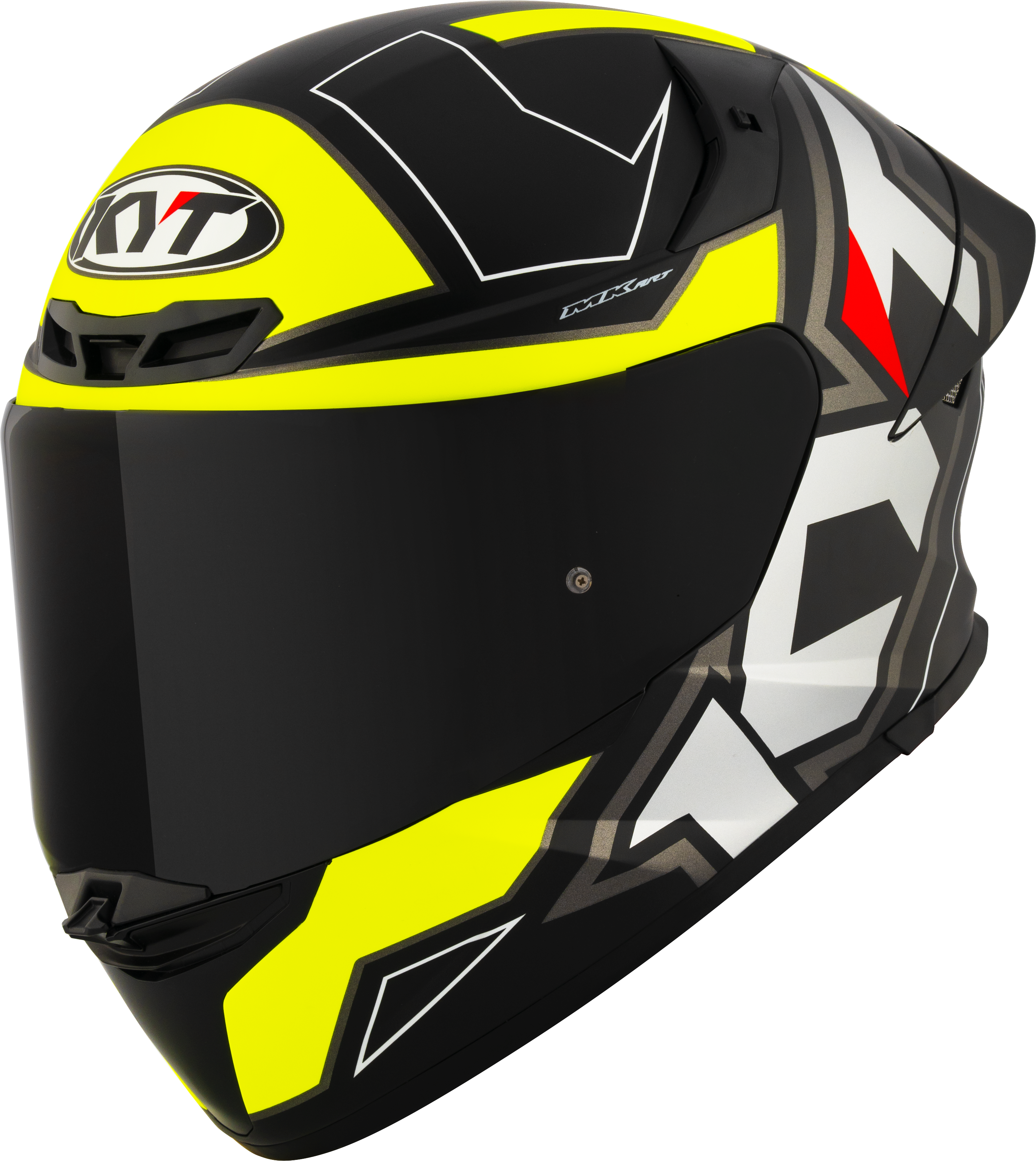 Kyt TT-Revo Helm Electron Black Yellow Matt Y6Tr0007
