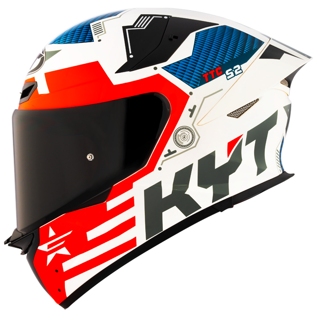 KYT TT-Revo Capacete Fuselagem Vermelha Y6TR0020 