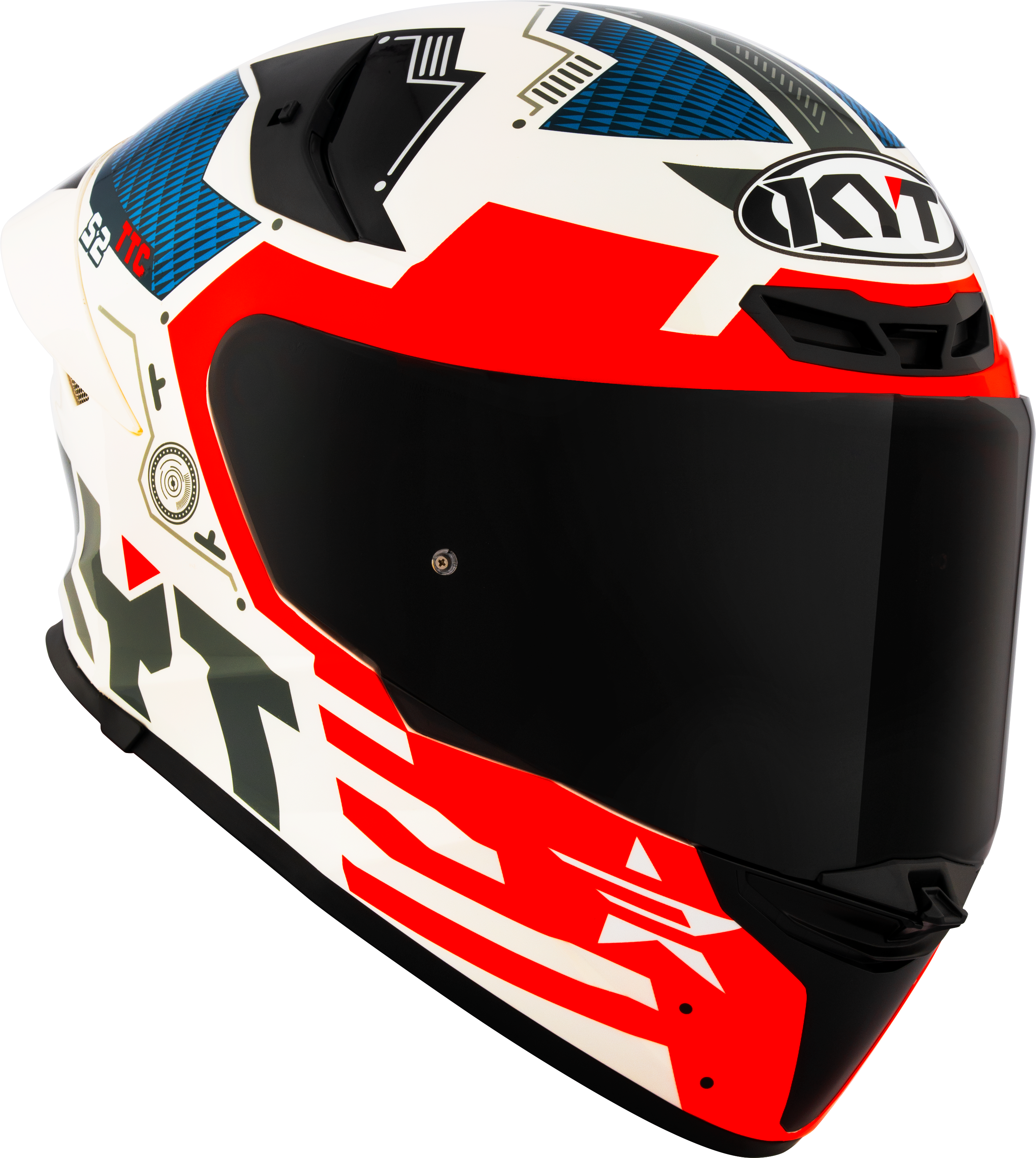 KYT TT-Revo Capacete Fuselagem Vermelha Y6TR0020 