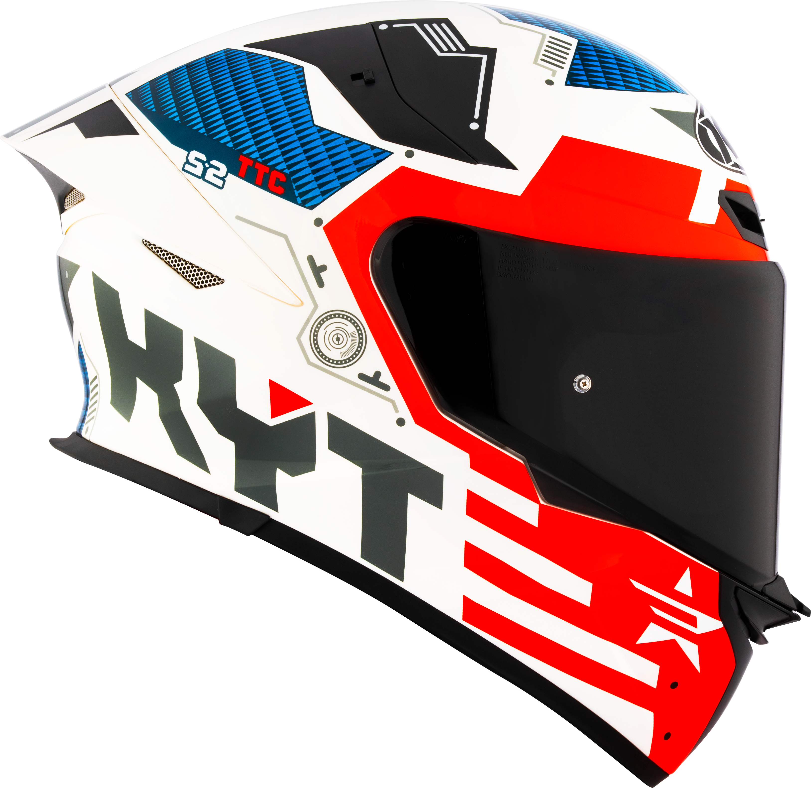 KYT TT-Revo Capacete Fuselagem Vermelha Y6TR0020 