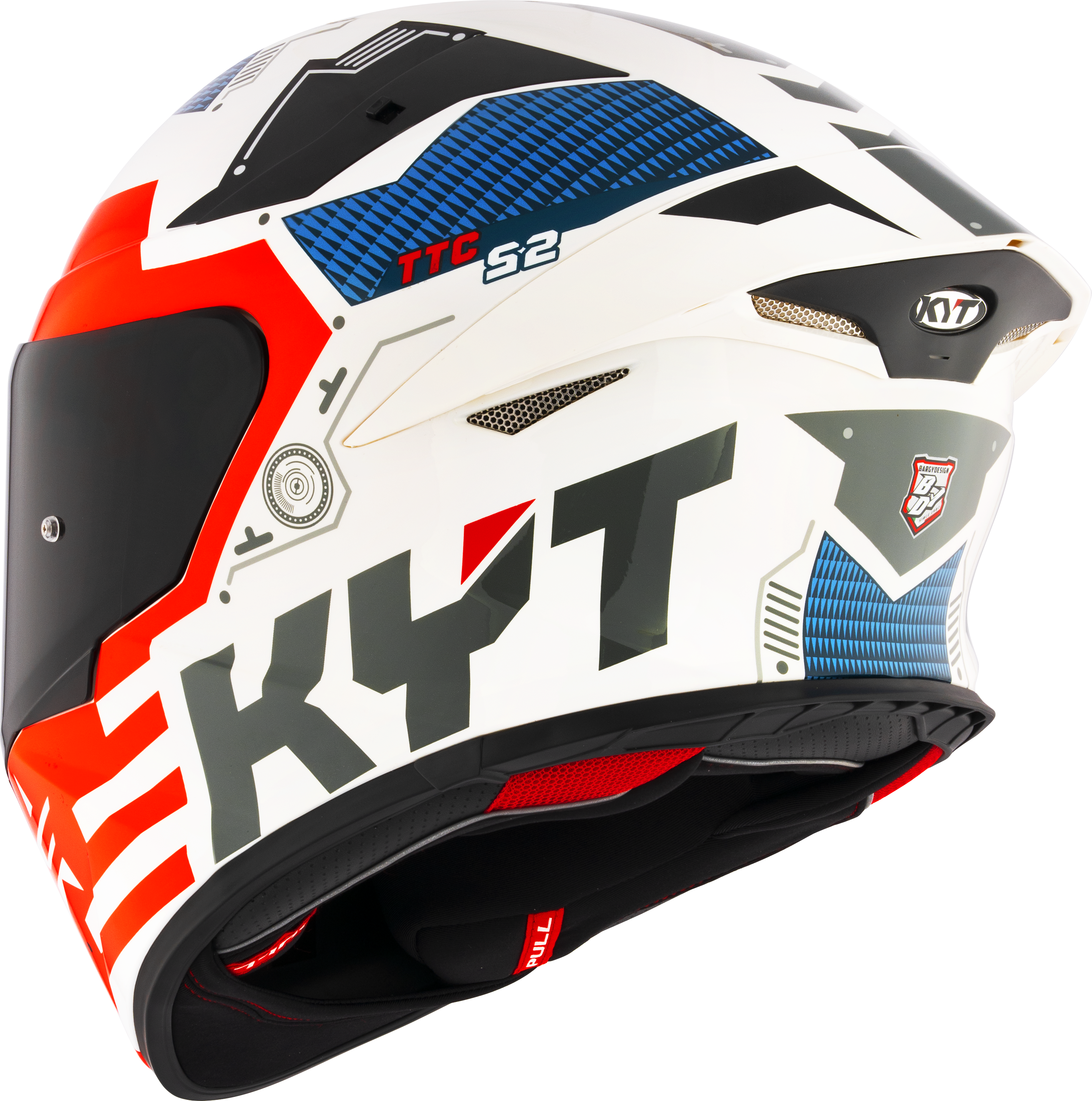 KYT TT-Revo Capacete Fuselagem Vermelha Y6TR0020 