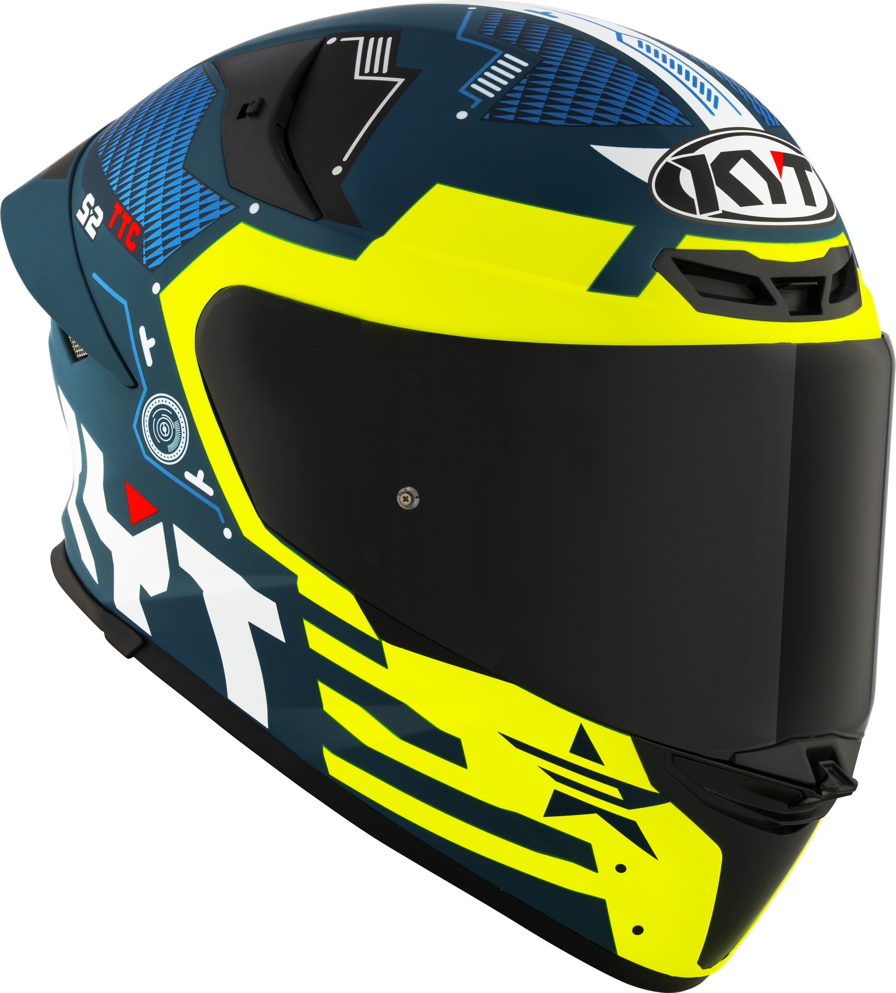 KYT TT-Revo Capacete Fuselage Amarelo mate Y6TR0021 