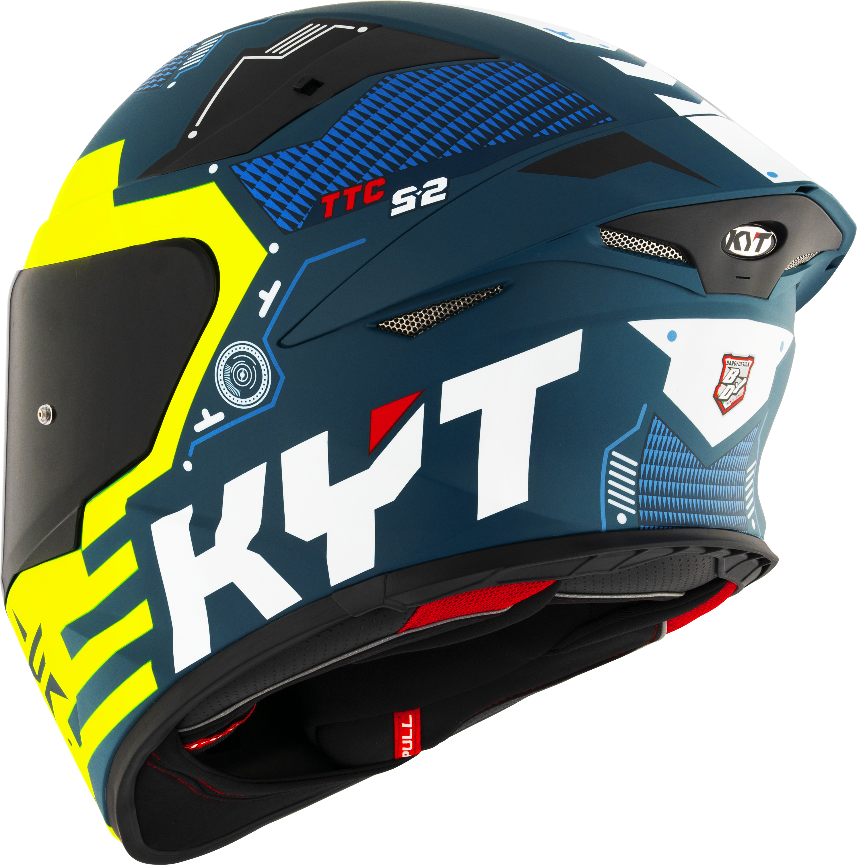 KYT TT-Revo Capacete Fuselage Amarelo mate Y6TR0021 