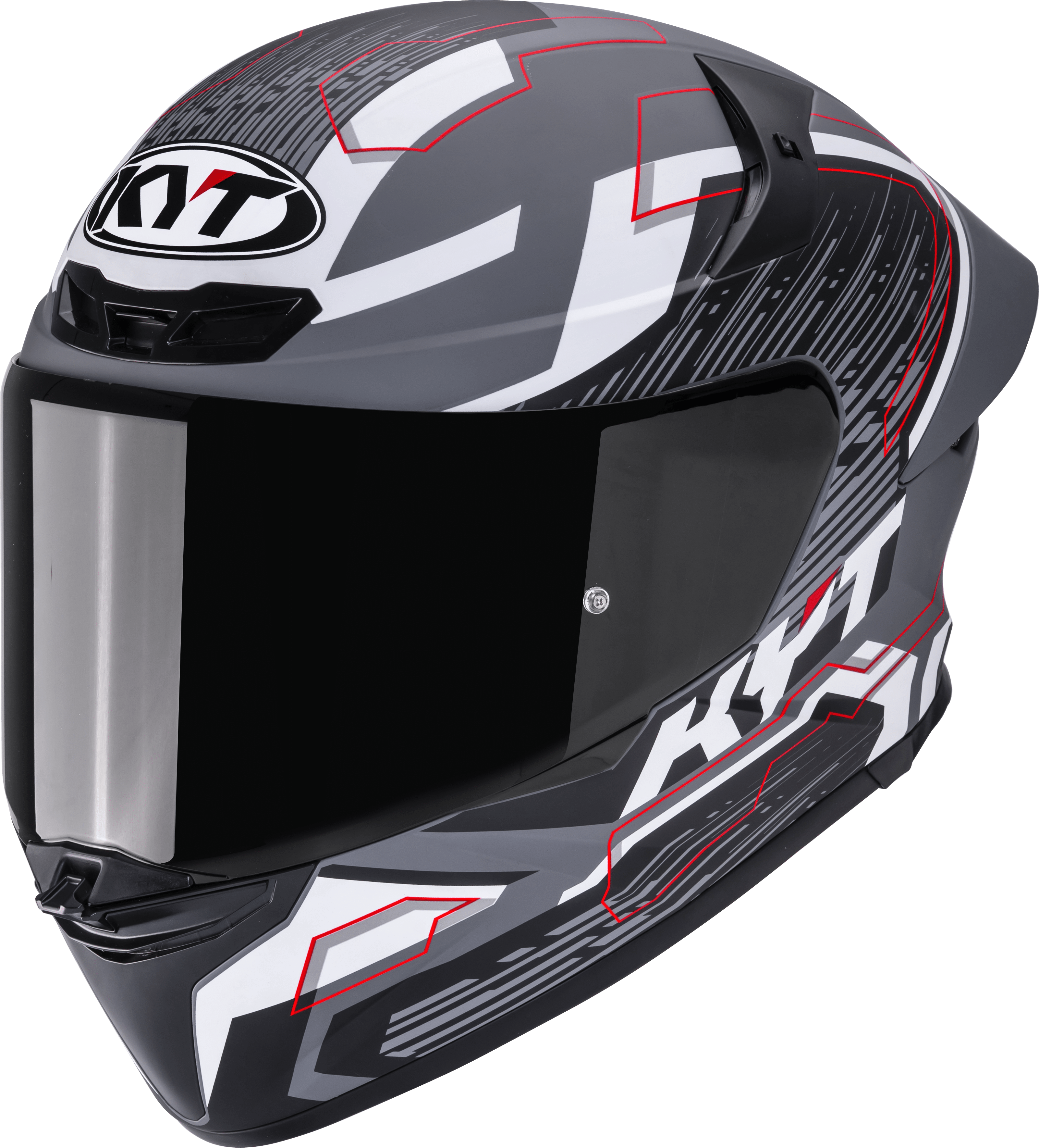 KYT TT-Revo Capacete Speeding Matt Cinza Y6TR0052 