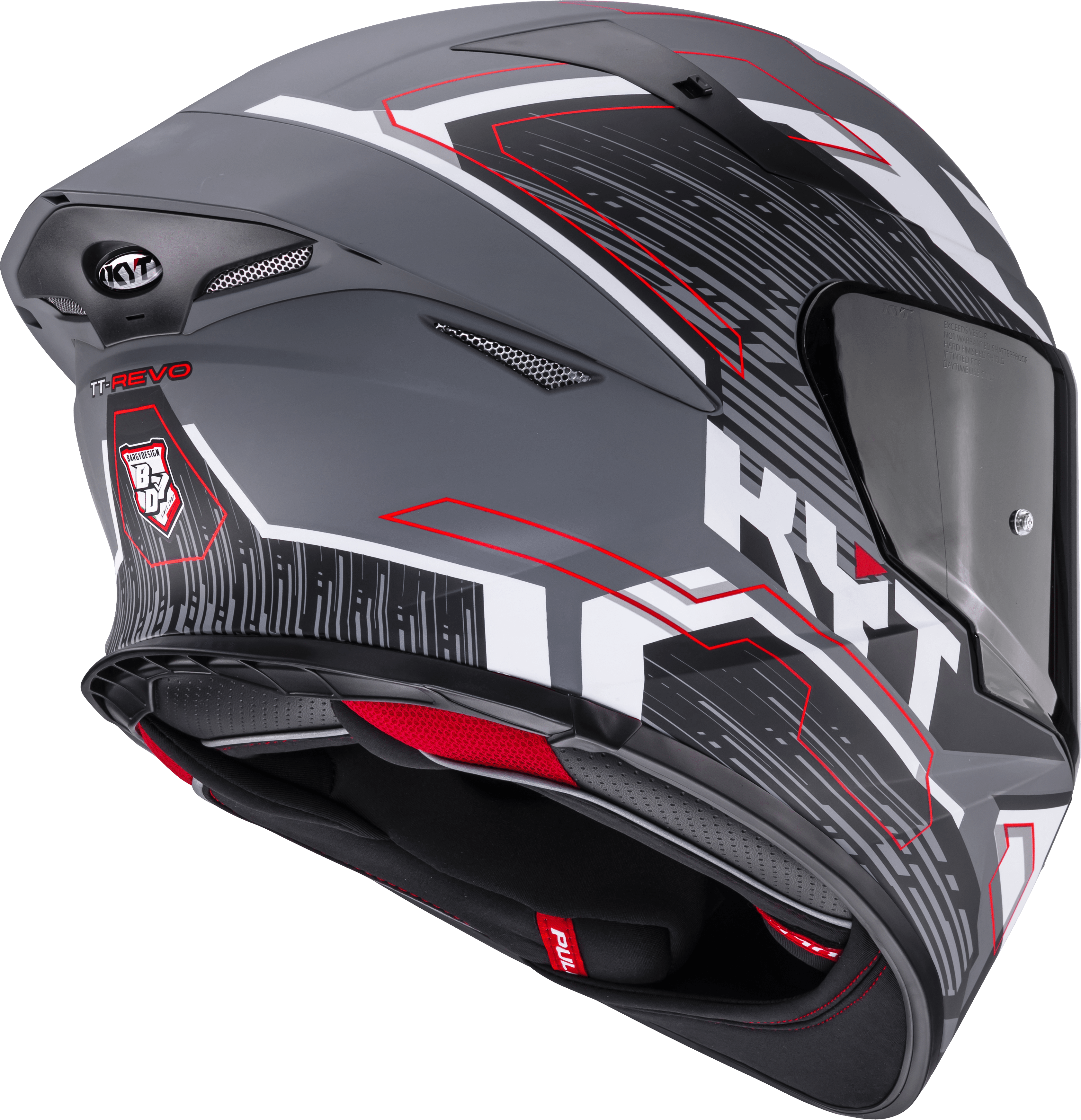 KYT TT-Revo Capacete Speeding Matt Cinza Y6TR0052 