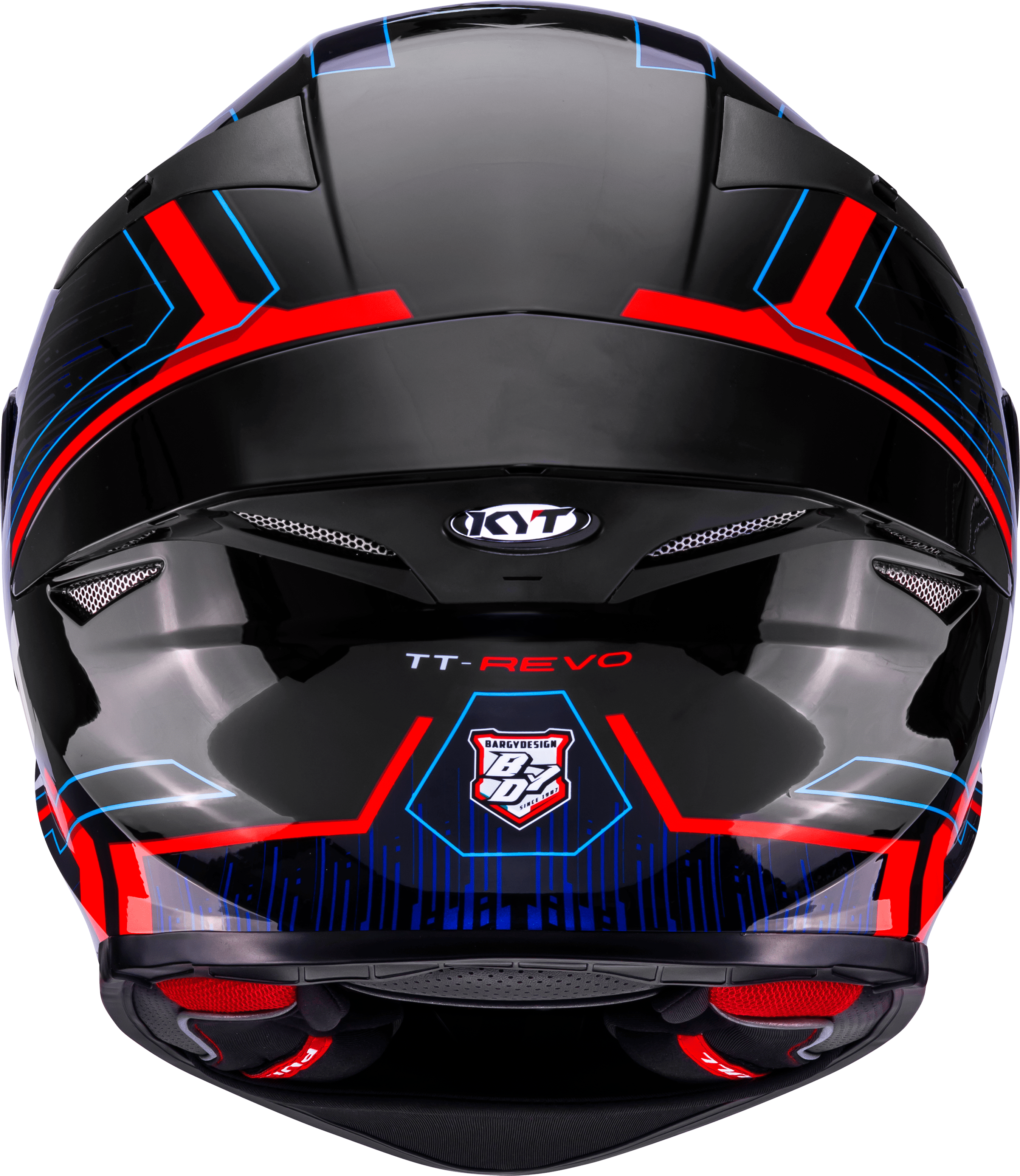 KYT TT-Revo Capacete Speeding Preto / Vermelho / Azul Y6TR0053 