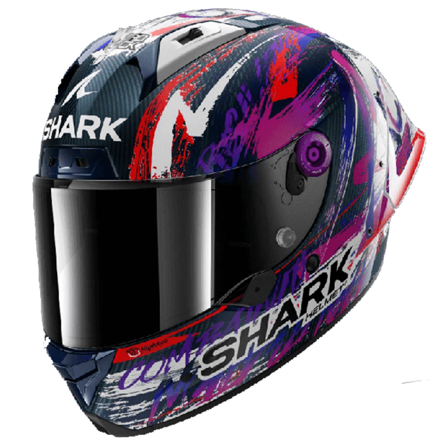 Shark Aeron GP Capacete FIM Racing Replica da Assinatura de Johann Zarco 2025 