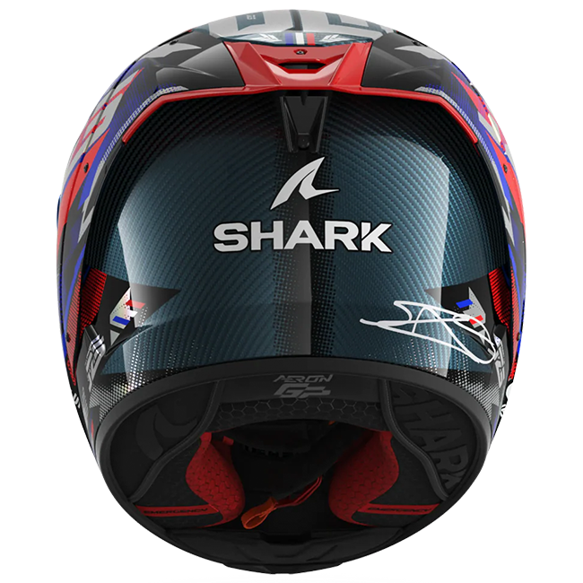 Shark Aeron Helmet Johann Zarco Replica GP of France – Carbon Blue Chrome 
