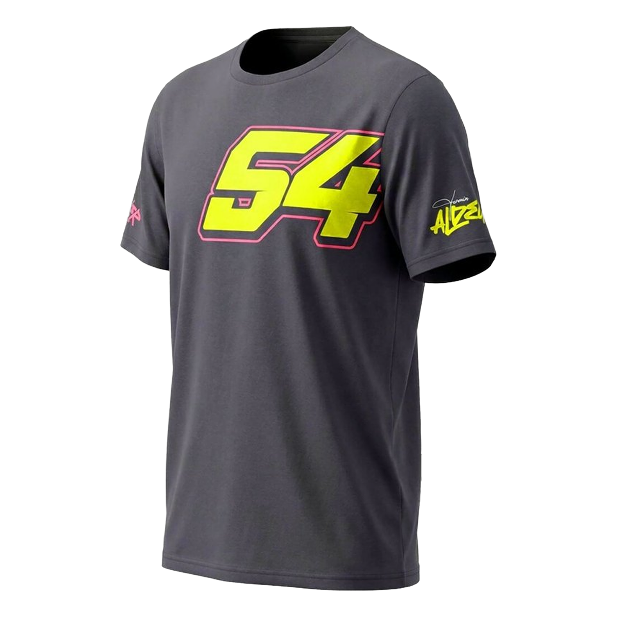 Fermín Aldeguer #54 T-Shirt Replica Herren 2026 IXON – Anthrazit / Hellgelb