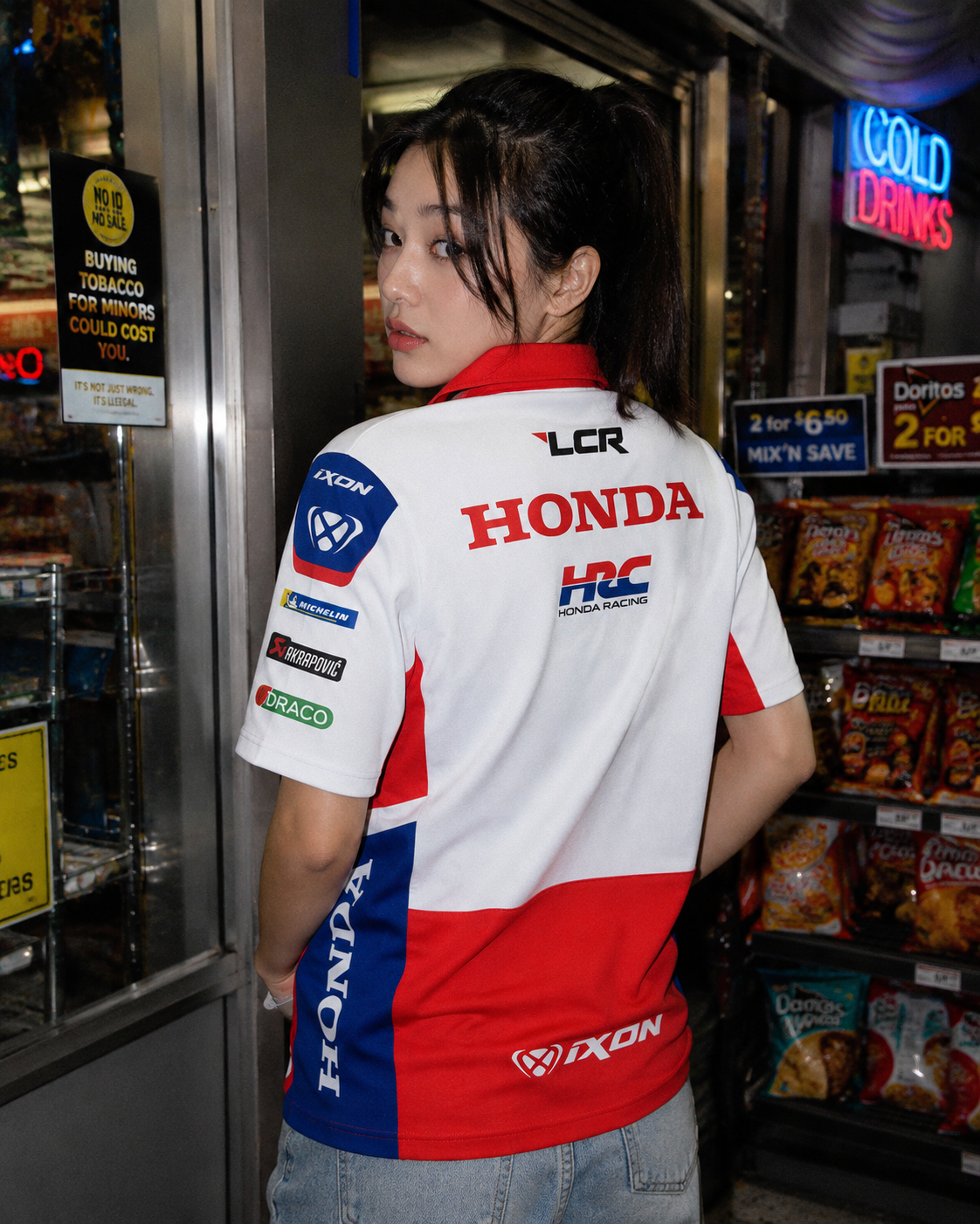 Polo Replica da equipa de corridas LCR Honda 2026 IXON 