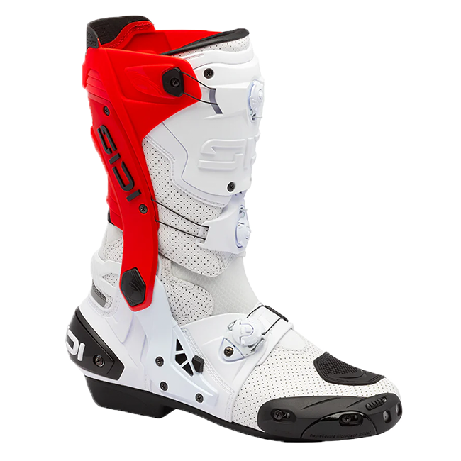 Botas de moto Sidi Rex Air Branco/Vermelho 391 