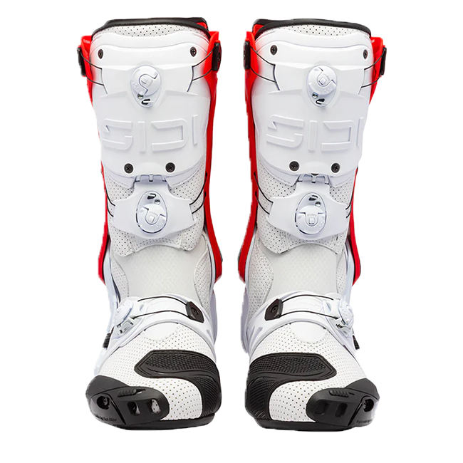Sidi Rex Air Motorcycle Boots White/Red 391 